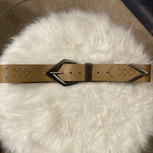 Neutral Free People belt. Worn once. No marks or scuffs! Size: M